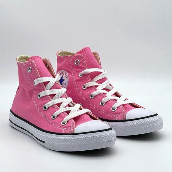 Converse Chuck Taylor All Star Classic Pink Little Kids High Top Shoes 3J234 - Picture 3 of 5
